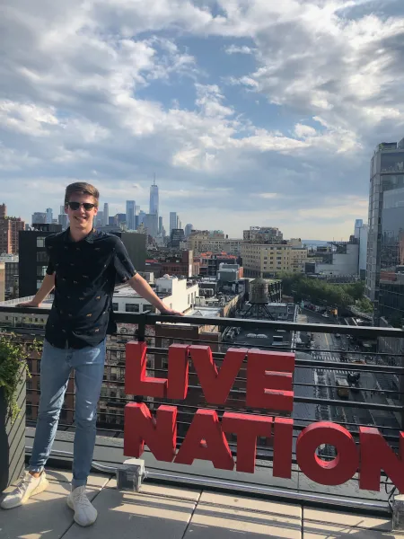 Student at a Live Nation Internship