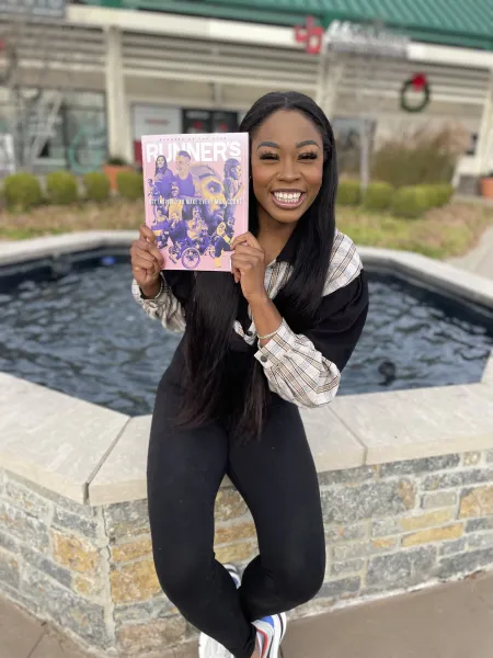 Hutchison with magazine