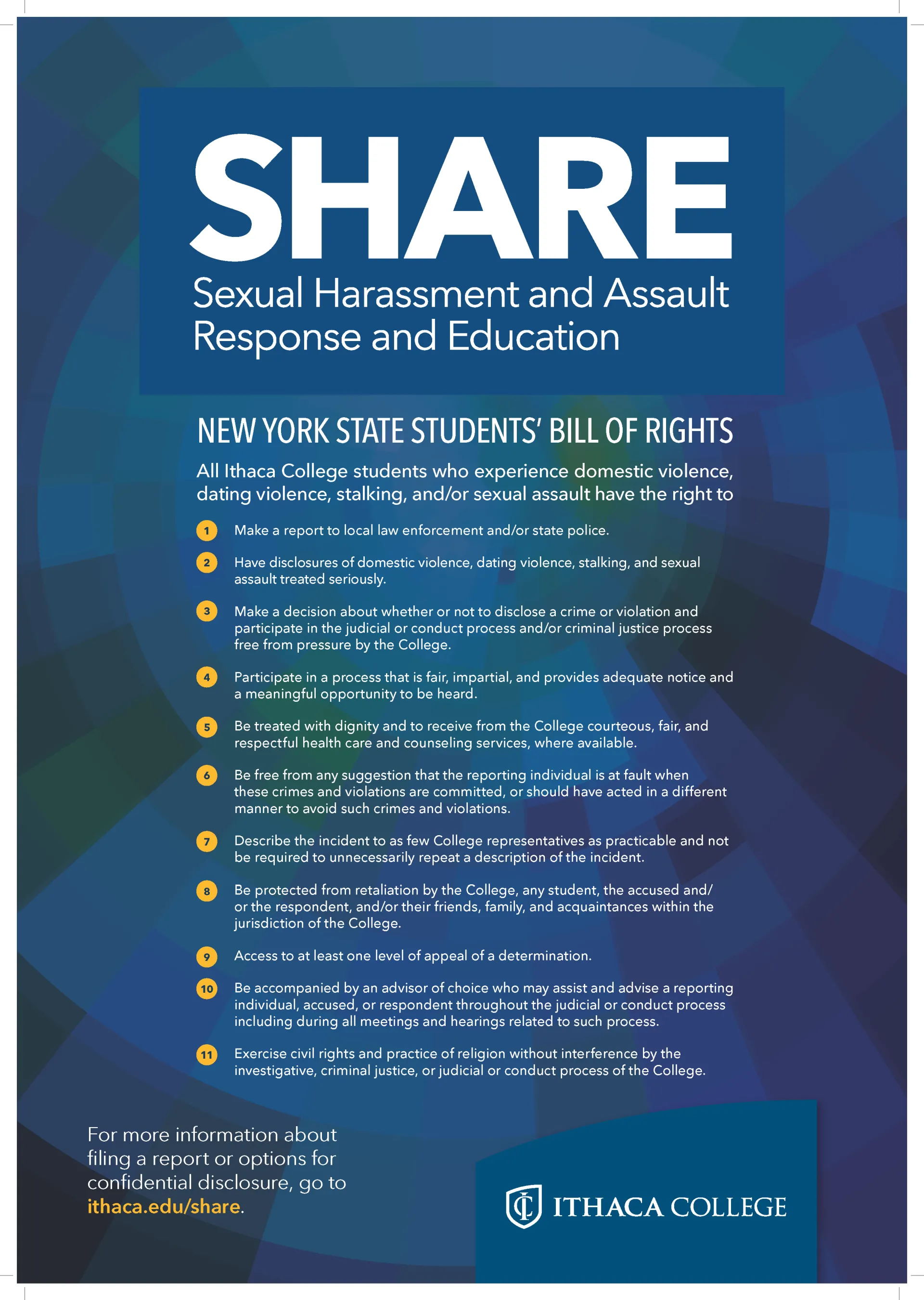 Image of the NYS Students' Bill of Rights