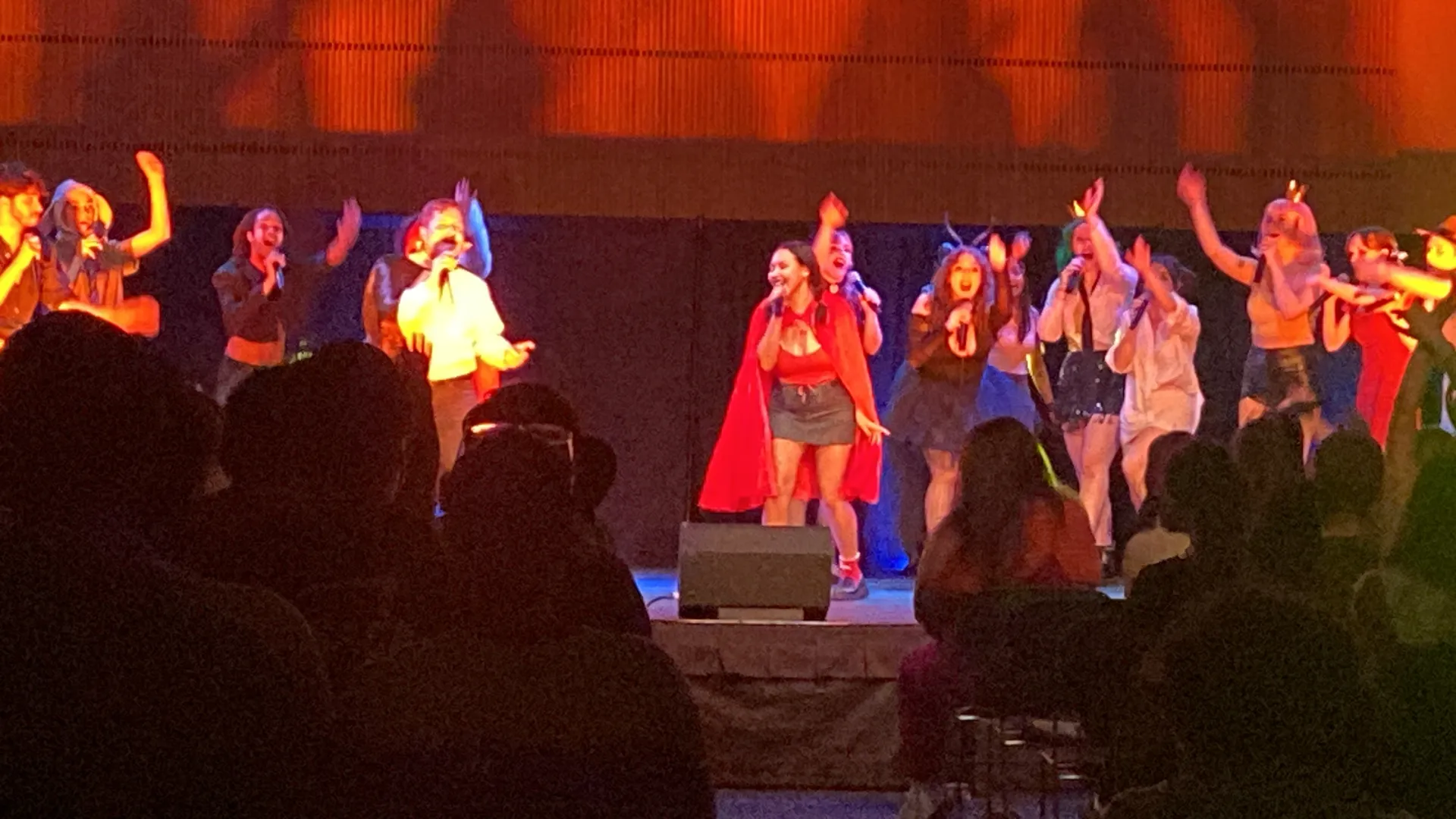 Park Scholar Grace performing onstage